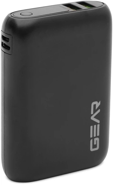 Зовнішній акумулятор (PowerBank) GEAR 10000mAh, PD 22.5W, 1C+2A+1micro (WP942P)
